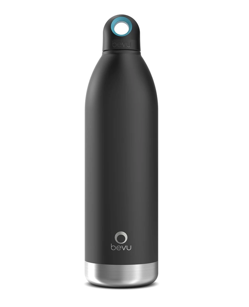 DUO Insulated Bottle Black. 750ml / 25oz